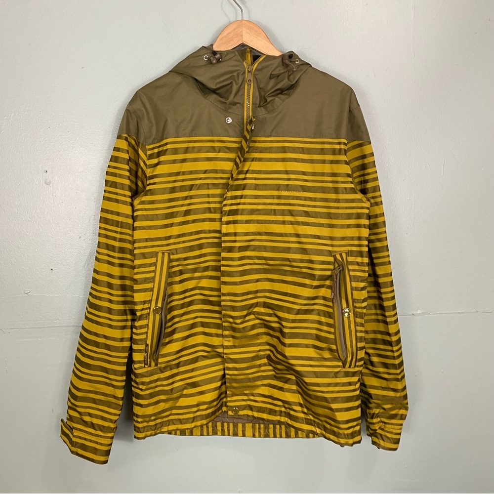 Holden Striped Ski Jacket‎ Yellow Medium